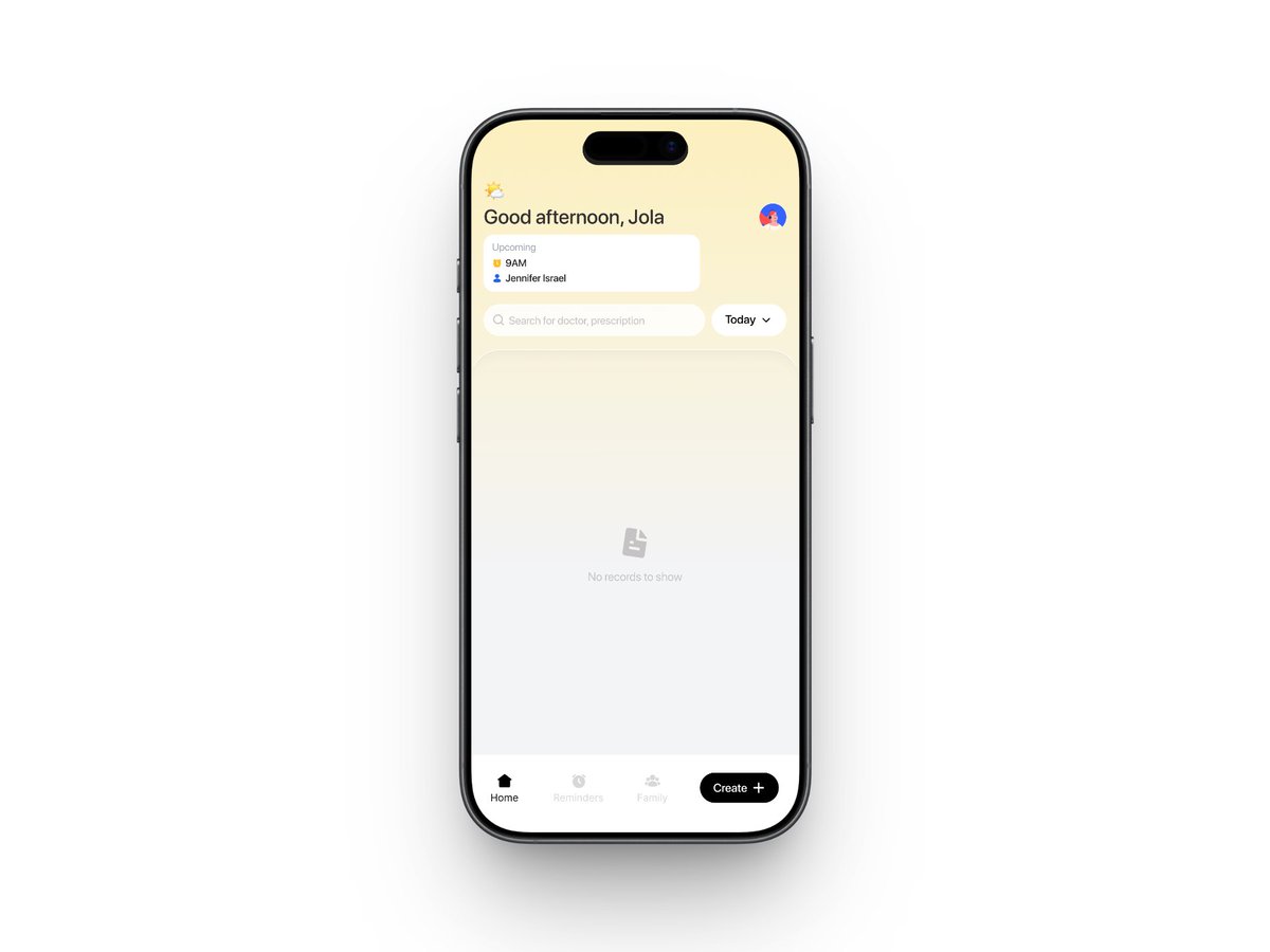 michaeloboden's tweet photo. Designed something for health records and appointments. https://t.co/0FlbtkWuNv