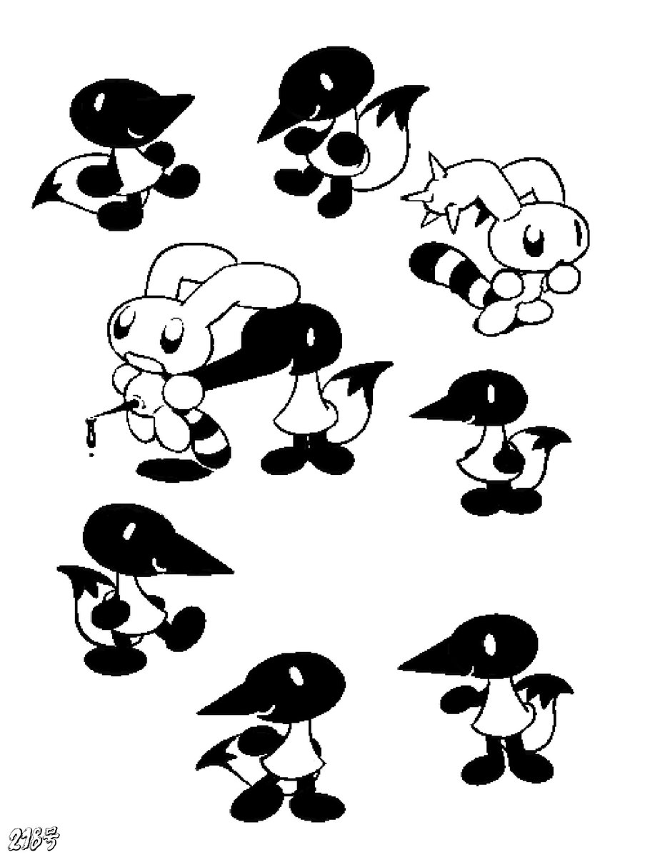 218GOU's tweet photo. うさたぬと新人
＃OC https://t.co/jfVIGBOHfY