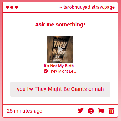 TaroBnuuyAD's tweet photo. I've definitely heard of them. I haven't gone out of my way to listen to them that much, but I do fuck with this song after giving it a listen. Might just have to check out more of their stuff soon. https://t.co/jMueri14v4