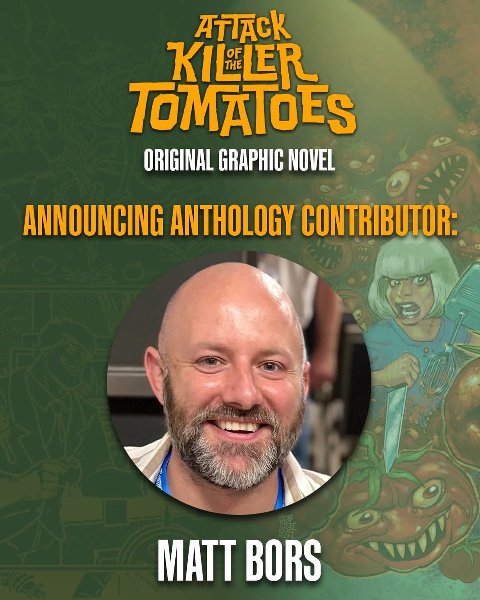 TimeToPanick's tweet photo. There are just 2 days left, so PLEDGE NOW: https://t.co/z4d5V48E0X

We’re thrilled to have Matt Bors (TOXIC AVENGER, JUSTICE WARRIORS, THE NIB) join our all-star group of contributors to the anthology section of our ATTACK OF THE KILLER TOMATOES OGN, live now on Kickstarter! https://t.co/fW9ZzfZPIs