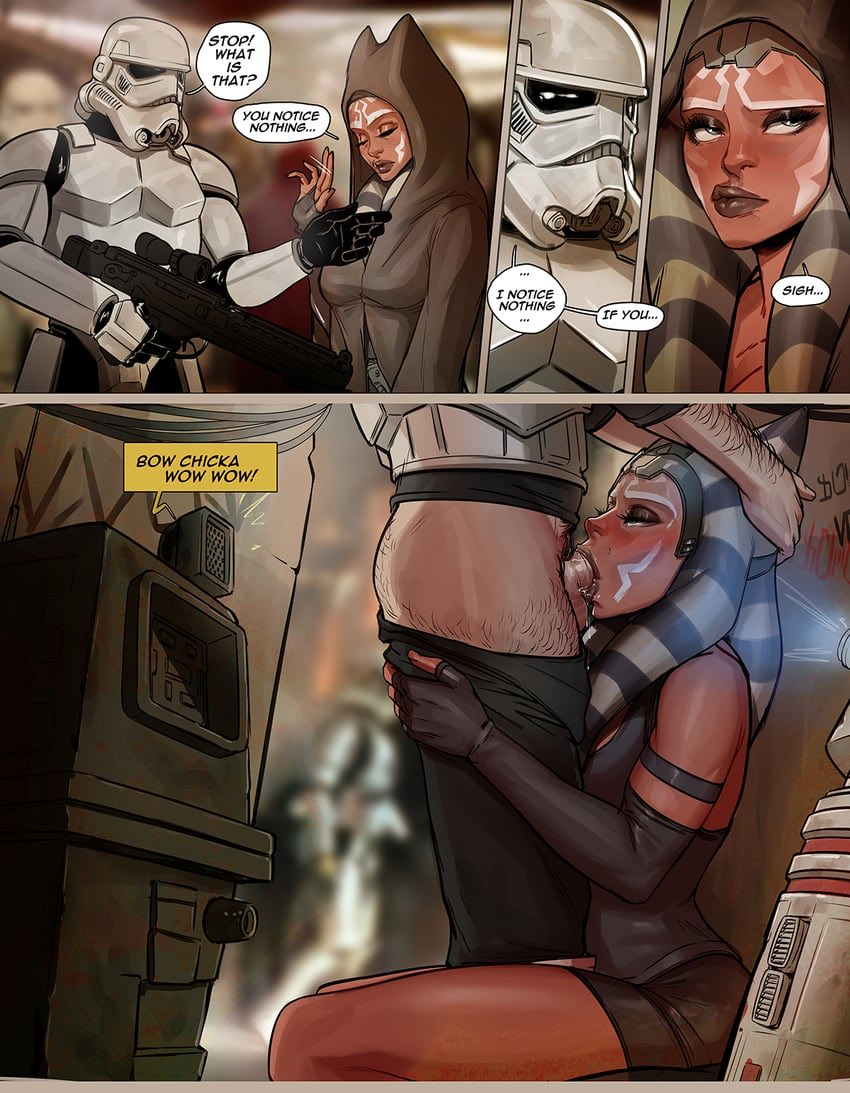 MechaDispatchr's tweet photo. La togruta debería tener mas cuidado, los jedi no deberían mostrarse tan públicamente ahora… pero hay un truco para que el castaño olvide que la vio https://t.co/EdMM0Yruzc