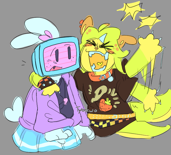 tybeewo's tweet photo. decided to color this doodle i did a couple weeks ago when i was drafting convos. happy nan update!! https://t.co/RwLT8tQu7M