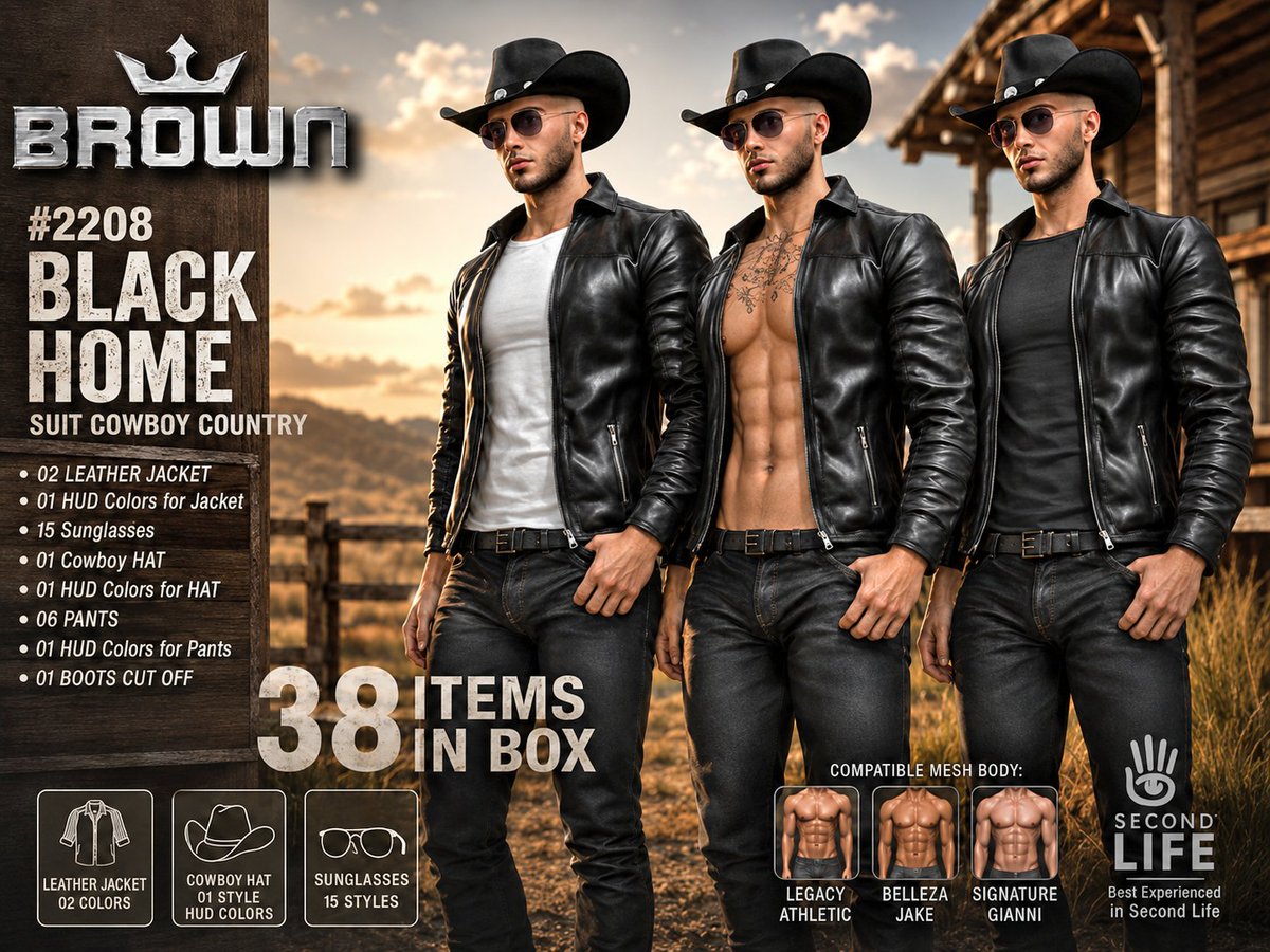 Roger_pimentel7's tweet photo. VEST FOR SECOND by Brown LIFE GAME #METAVERSO

2208 Black Home Suit Cowboy Country 38 ITEMS in BOX V4
>>>
https://t.co/3M8Vi76Cpr

TAXI

https://t.co/hKRBlq4xny

#secondlife #sl #games #metaverse #brownsl #brown @secondlife https://t.co/4FMeGXAi7f