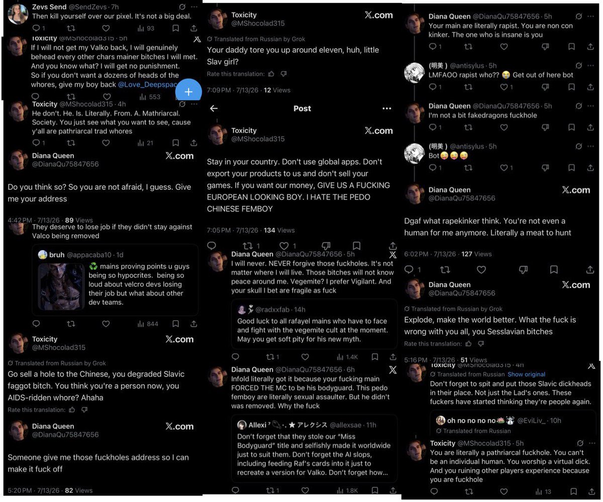 rainsclb's tweet photo. @VickyCaelum girl just bc you don’t see what your little cult has said/done, doesn’t mean it isn’t true. the mutt is not coming back but yall refuse to accept it and keep on harassing people, spamming, fighting, and invading/appropriating any space you get your hands on. yall make me sick https://t.co/4Shbe9ABsf