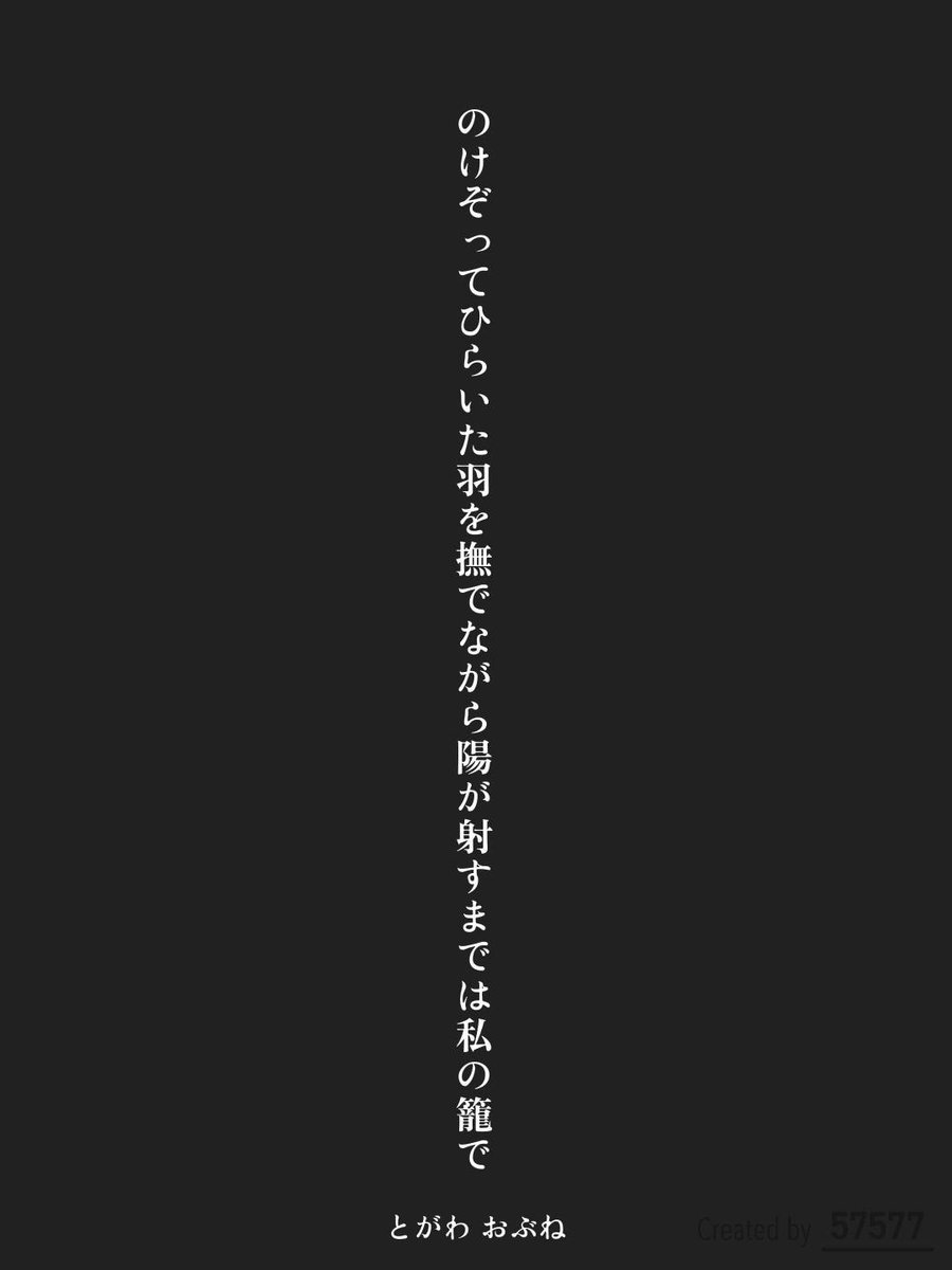 Obune_TOGAWA's tweet photo. のけぞってひらいた羽を撫でながら陽が射すまでは私の籠で / とがわ おぶね

https://t.co/d8h5ljiZy9
#短歌 #tanka #短歌アプリ57577 https://t.co/9dBGNbZApR
