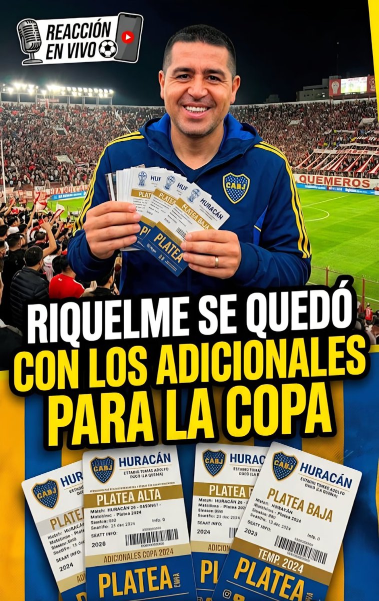 TorliBostero's tweet photo. Sigue el manoseo al abonado. En 2 minutos ya no había más adicionales para las plateas para Boca vs Recoleta. Los hermanos Chorizo lo hicieron de nuevo. Sos el cáncer de Boca, Riquelme  ! https://t.co/RCdiuuUr7a