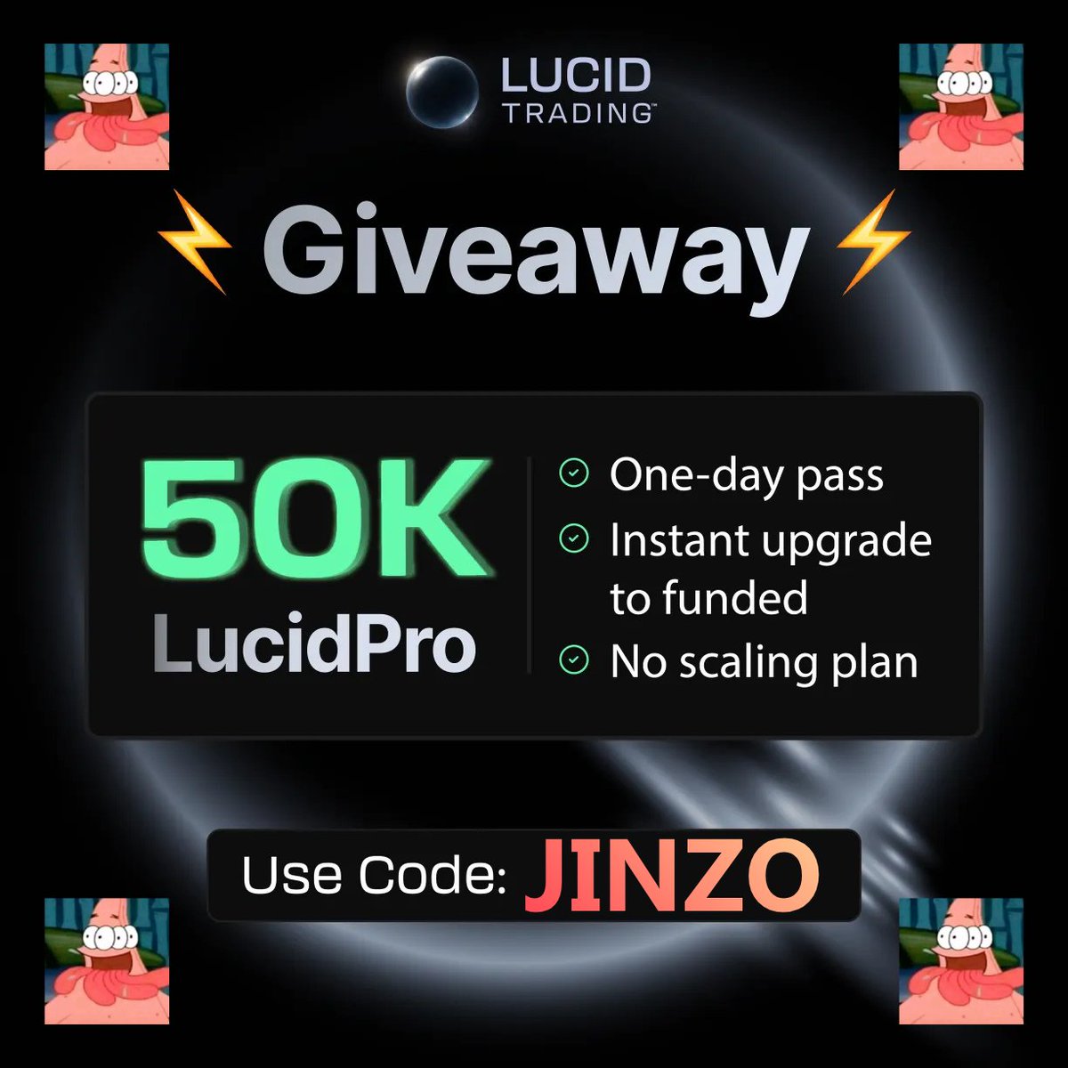 FPX500's tweet photo. Ok boys, I haven't made an X giveaway in a while.

🔥🎉🥳LUCID 50K PRO GIVEAWAY🥳🎉🔥

To enter:

1⃣Follow me
2⃣Like and Retweet this post
3⃣Comment "BALD"

Will pick winner thurstday at EOD, good luck! https://t.co/kktv5sVAnc
