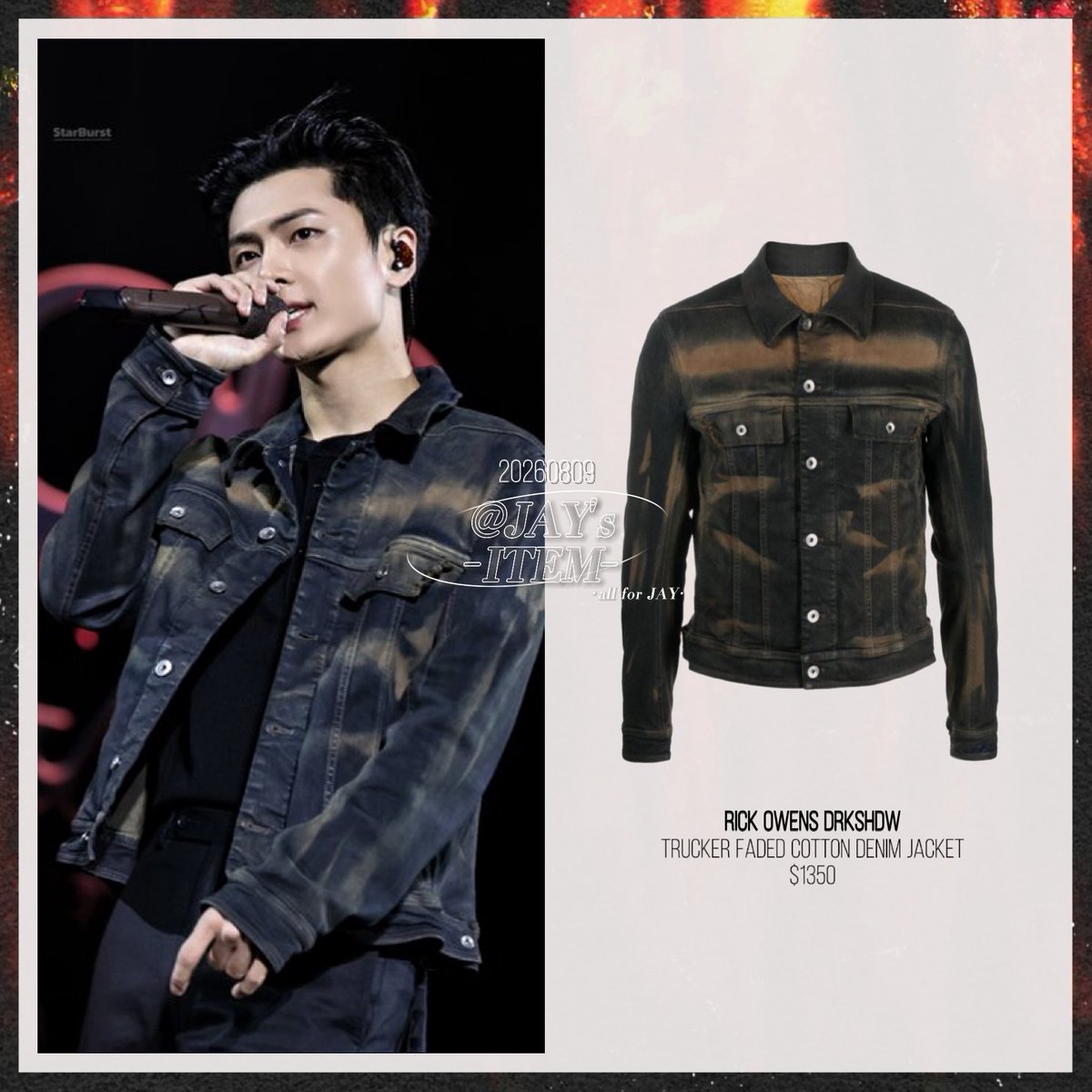 JAYs_ITEM's tweet photo. 🐈‍⬛제이옷장 / JAY's wardrobe
🎤260809 BLOOD SAGA IN BUSAN D2 soundcheck meet&amp;greet

🧥 Rick Owens DRKSHDW

#엔하이픈 #제이 #엔하이픈_제이
#ENHYPEN #JAY #ENHYPEN_JAY
#박종성 #종성 #ジェイ 
#종민수템 #종민수 #손민수 #손민수템 🌟 https://t.co/4NwXXMVVee