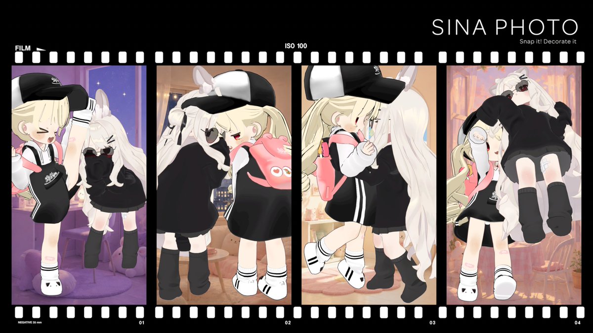 Sinabro_vrc's tweet photo. 📸 プリクラの4カット写真の背景を、好きな画像に変更できるようになりました!✨
画像をアップロードして、アバターの背景に設定できます。
BEST PHOTO TOP 3に挑戦するなら、背景もこだわってみてください!🏆
🔗 ワールド
https://t.co/AIpp6W986o
#プリクラ #SINA_PHOTO #VRChat https://t.co/Vt6EgehT4m