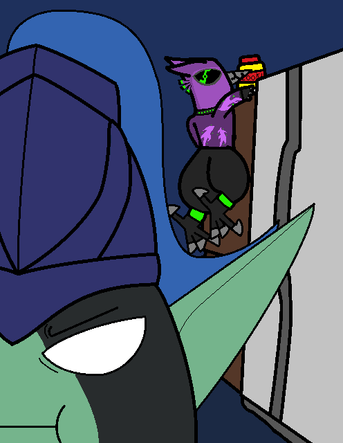 delaneywuzup700's tweet photo. Never a dull moment anymore for the Dark Skylanders ever since Night Grime joined. XD She be coming for them cookies, credit to user morgan0525 on DA for the base! #skylanders #drawthesquad #knightmare #nightgrime https://t.co/AWNLoHMzf8