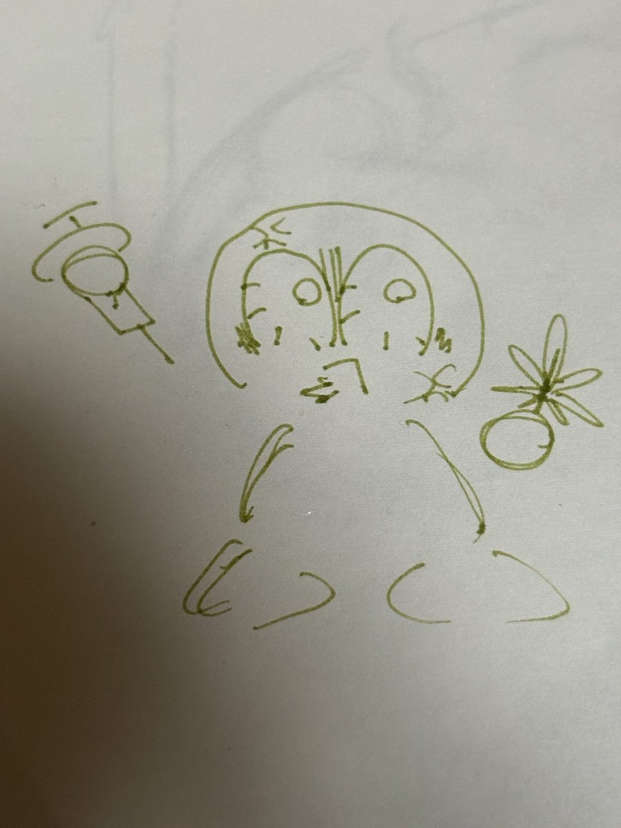 chamatera108's tweet photo. 8/9だったので🌿嬢を描きたかった
雑でごめんね… https://t.co/veSUBosIsV