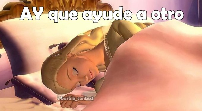 barbie_context's tweet photo. A quien madruga, Dios le ayuda  

Yo: https://t.co/BzFZJRdnFJ