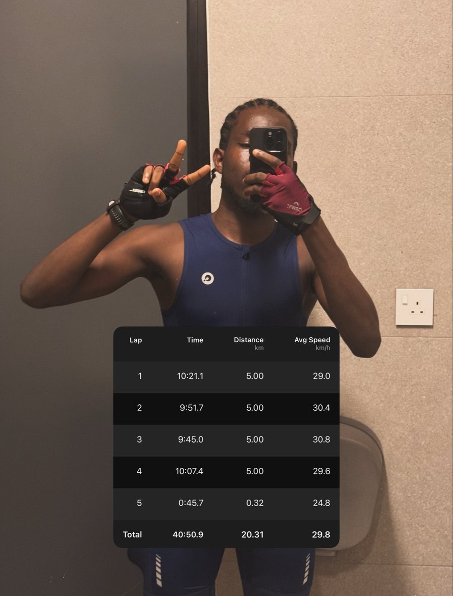 danielsomade's tweet photo. Stats from the Duathlon Ride today.
The was the biggest suprise of all, as I planned to just enjoy myself.
I guess the trainings and lesson is finally paying off.
#ridewithsomade #cycling #personalbest https://t.co/BMfdnzLXCY