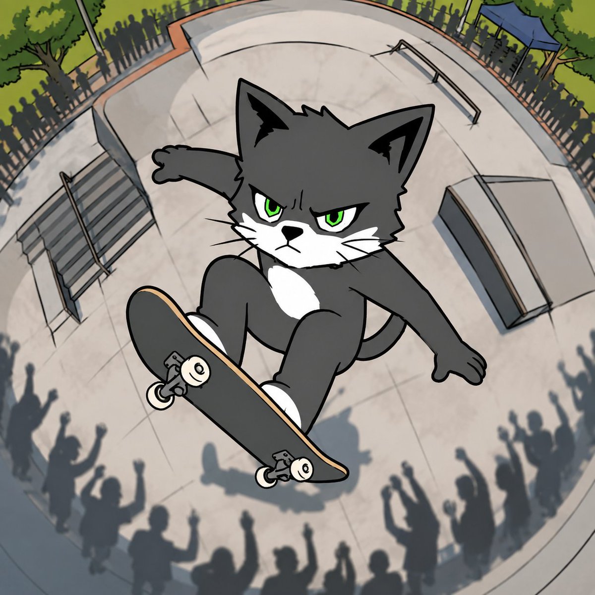 _PONSY's tweet photo. Ponsy takes flight, riding with confidence. https://t.co/xNJRH6AgpN