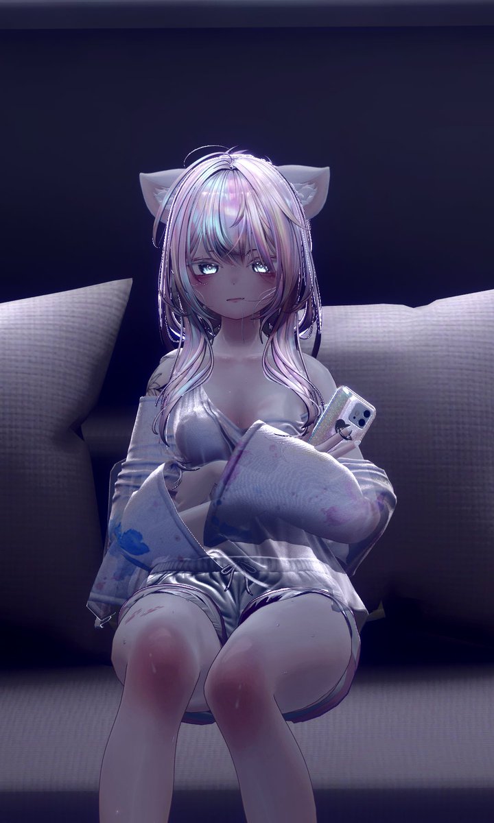 NAN_RO_'s tweet photo. 遅い。何時だと思ってるの
連絡くらいして
#Sio_3D https://t.co/SBgf5OUhDi