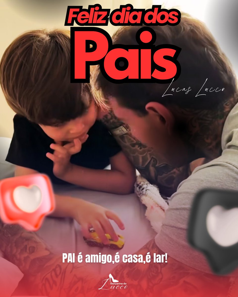Dancarinalucco's tweet photo. Feliz dia dos pais!!! ❤️✨🫶🏼

Hoje é dia de ouvir 11 vidas no volume máximo!!! 

Parabéns meu menino @lucaslucco e Sr @Paulimpicapau 🤍🤍🤍🤍 https://t.co/KqOhM9rHVS