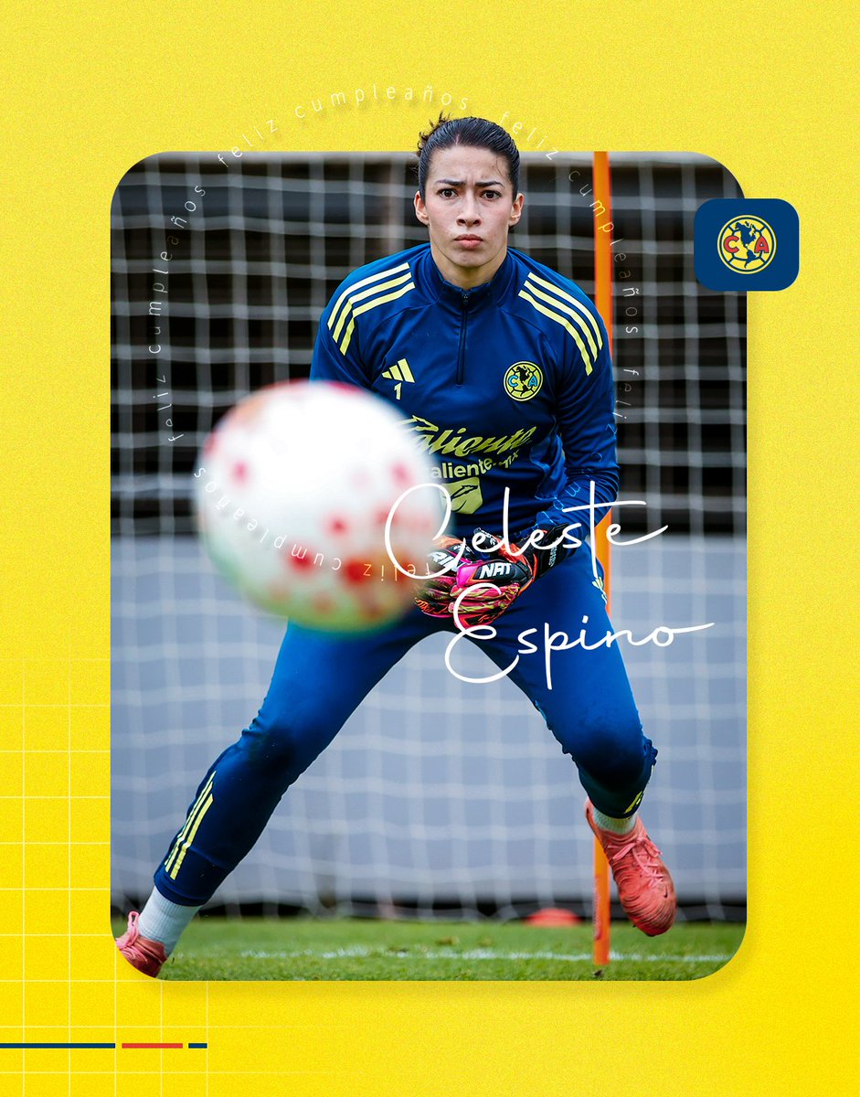 AmericaFemenil's tweet photo. ¡FELIZ CUMPLEAÑOS, CELESTE! 👊🔥 https://t.co/aLu44vFnRF