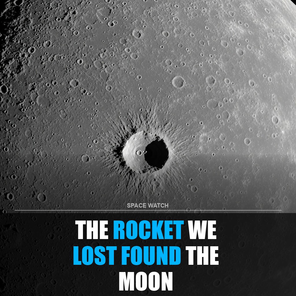 SpaceWatchHQ's tweet photo. A rocket we launched just crashed into the Moon. Nobody planned it.

The impact left a *double* crater — never seen before — because no one knew how the mass was distributed. Space junk is now teaching us lunar geology.

#Moon #SpaceDebris #Lunar https://t.co/8ZKY7cbZvJ