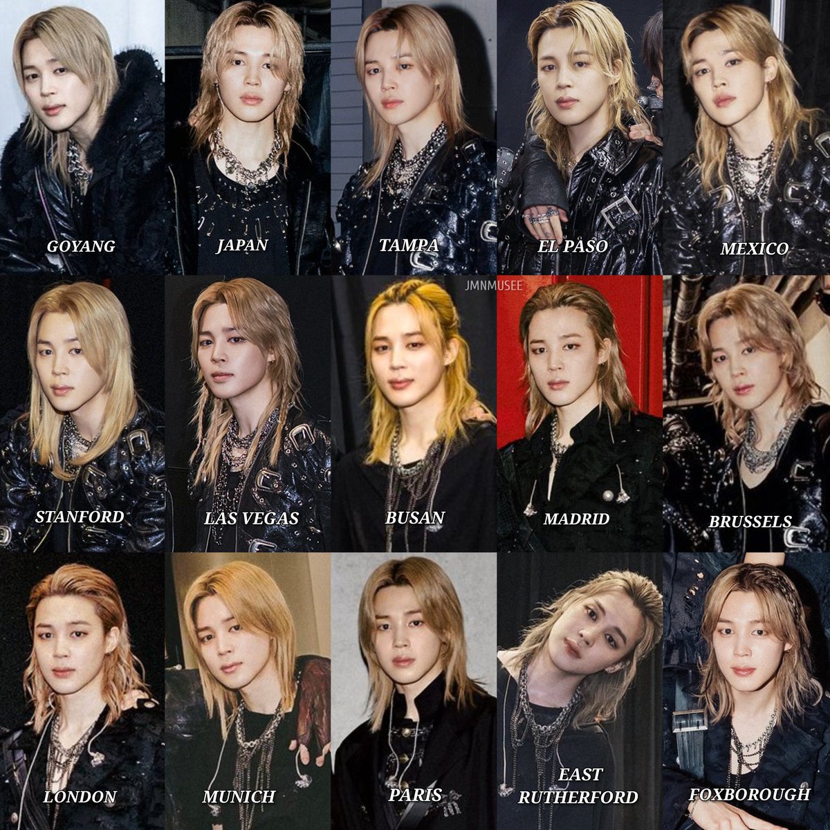 jmnmusee's tweet photo. i love how every city has its own version of jimin but somehow the face card remains equally insane in every single one https://t.co/m1dPKd7eNk