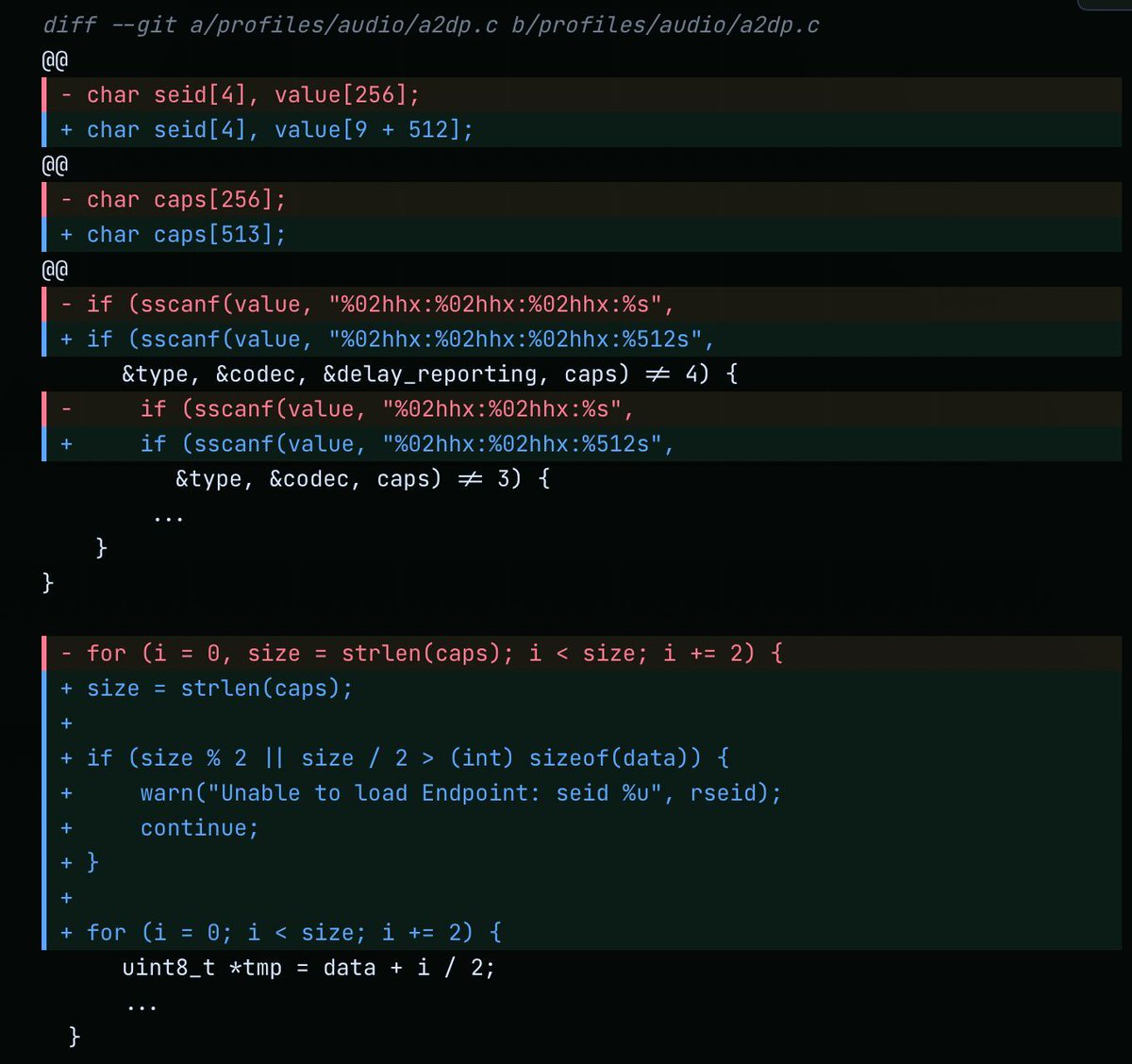 0xor0ne's tweet photo. 21 bugs in BlueZ Bluetooth Stack (@xchglabs)

https://t.co/SFzPluCi88

#infosec #bluetooth https://t.co/XOAdbE4Mmh