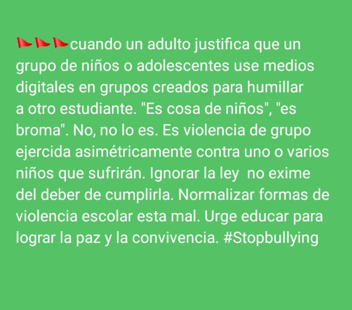 AlejandraMujicF's tweet photo. #stopbullying https://t.co/i3PWL4LHMW