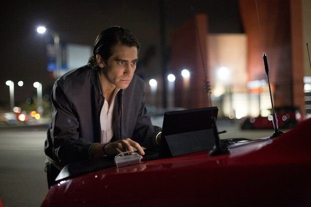 cinevow's tweet photo. Jake Gyllenhaal in Nightcrawler, 2014 (dir. Dan Gilroy) https://t.co/c2V8EIKVvN