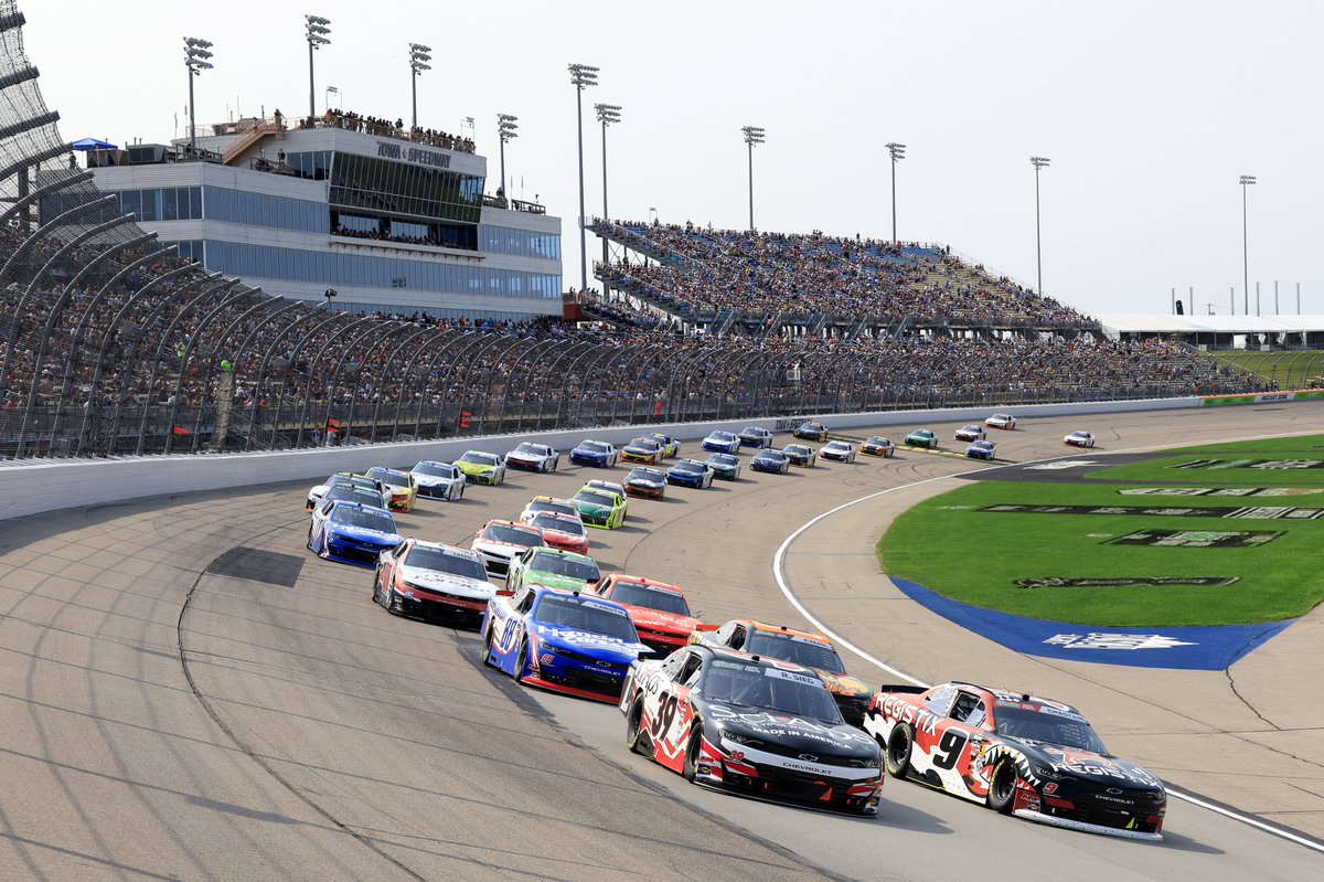 RyanSiegRacing's tweet photo. It was awesome getting the pole and winning stage one yesterday at Iowa. It felt really good to run up front. We were in position on the final restart to have a shot at the win but unfortunately got wrecked. It's frustrating but we will move forward to Daytona in a few weeks. https://t.co/wYAMRj3Zjs