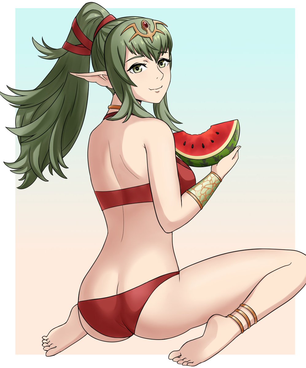 Vallurite's tweet photo. Tiki enjoying watermelon 🍉 https://t.co/dGbZeflh0u