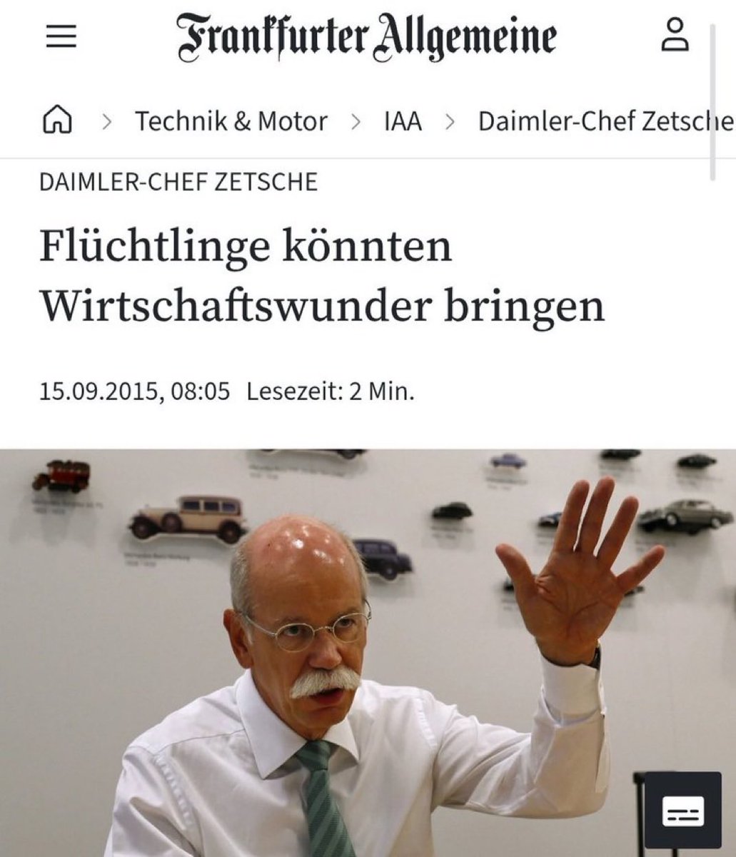 RavennaPW's tweet photo. Wundern werden wir uns. Das ist schonmal sicher😂😂😂 #Flüchtlinge #Wirtschaft #Migration #Zetsche https://t.co/x84wbmDM5H