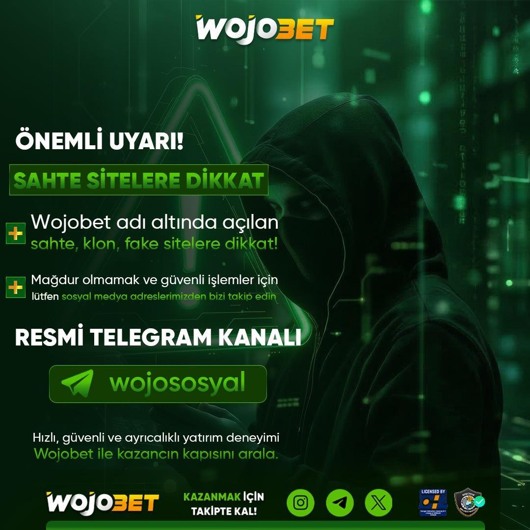 wojoxgiris's tweet photo. ⭐️WOJOBET ismi kullanılarak açılan sahte ve dolandırıcılık amaçlı sitelere lütfen güvenmeyiniz.

😵‍💫Herhangi bir mağduriyet yaşamamanız adına resmi sosyal medya hesaplarımızı takip etmenizi öneririz. https://t.co/fjtTUfYxz2