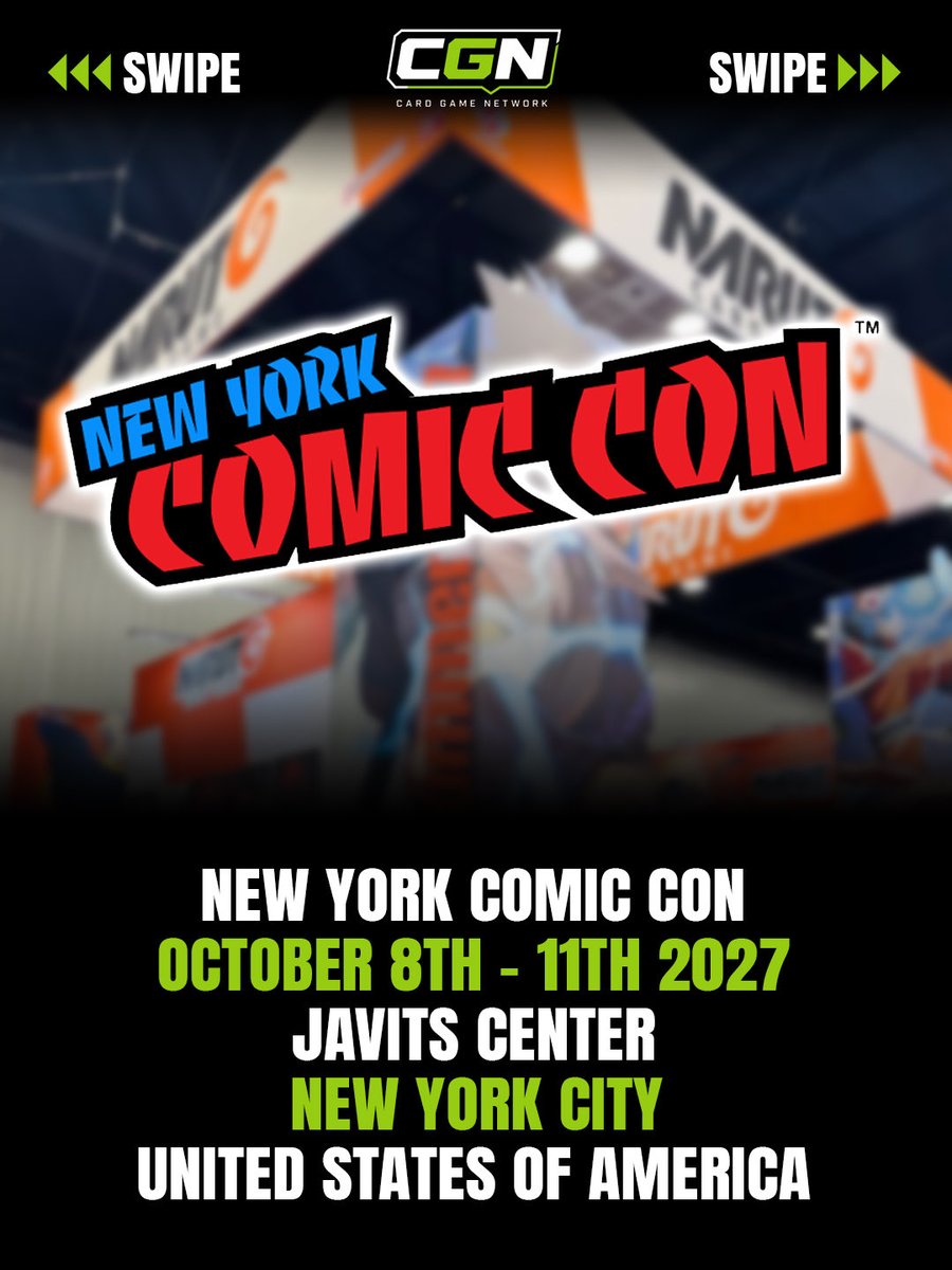 TeamCGN's tweet photo. 🥷 Want to demo the Naruto Card Game?
Upcoming tutorial sessions are heading to:
🇺🇸 New York Comic Con
🇩🇪 SPIEL Essen
🇫🇷 Paris Games Week
🇦🇺 PAX Australia
🇮🇹 Lucca Comics & Games
Plus Bandai Card Games Fest 26-27!
Which event will you be at? 👀 #NarutoCardGame https://t.co/LjaeNi0iiU