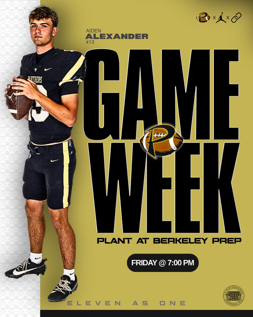 plantpanthersfb's tweet photo. Football is back! Preseason game this Friday at Berkeley Prep. π·Kick off at 7:00 PM. π· Bring the Rush Panthers! #11as1 #NTMO https://t.co/miNzC6j7iF