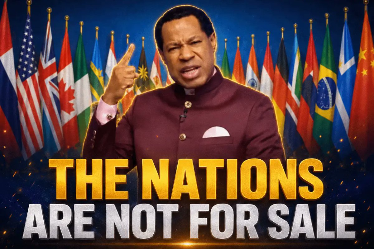 globalecho247's tweet photo. The Nations Are Not For Sale

Pastor Chris boldly declares: “THE NATIONS ARE NOT FOR SALE!”

Every nation belongs to Jesus Christ. No power, system, or agenda can claim what God has already purchased with His blood.
Stand and declare over your country today!  

For more inspiring Videos, kindly visit: https://t.co/0aNyXSTIIJ OR https://t.co/Gclbp2mbmS

@globalecho247
#Globalecho247
#Globlaecho
#PastorChris 
#ChristEmbassy 
#LoveWorld 
#NationsNotForSale 
#JesusIsLord 
#Prayer 
#Faith 
#GlobalAwakening 
#YourNationIsNotForSale 
#HolyGhostComma