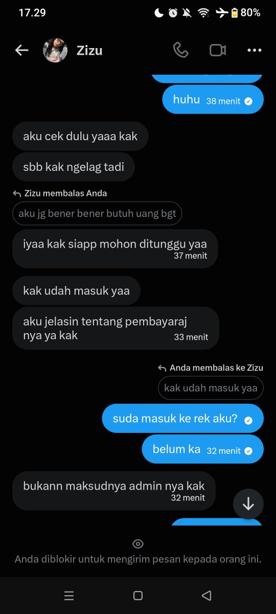 yrismiy's tweet photo. PLEASE BANTU RT. ak lagi urgent bgt butuh uang, dan uang yang ak kirim itu uang terakhir ak. diyakinin ak berkali² kalo gbkl nipu, sampai ak prcy dan kasi smua data ak. tp ternyata aku malah ditipu. skrg ak bener² gatauharus gmn. @zizenut jgn prcy sm dia #zonauang #zonaabu #dapin https://t.co/kuLgSMgga5