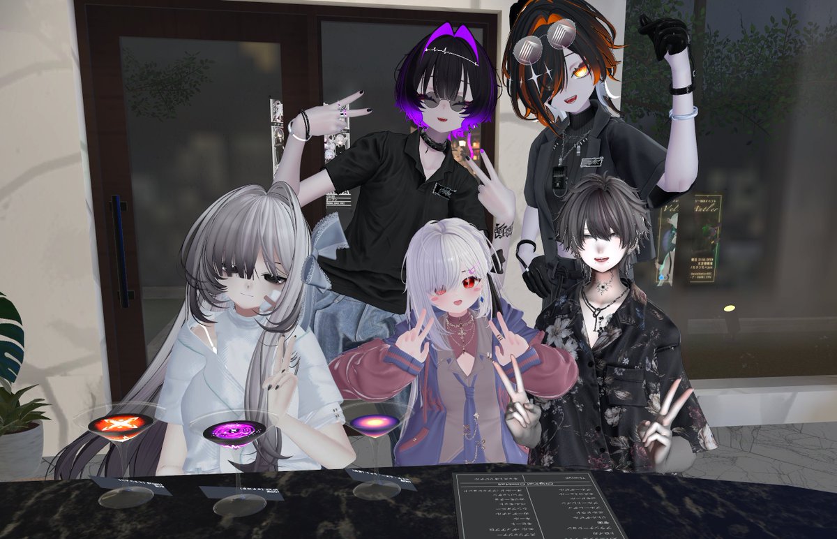 yesmanjp's tweet photo. #VRC_ThierryE
新店舗初営業、ご来店ありがとさん
俺のオリジナルカクテル「Loop16」の元ネタ、初見で分かった人はいるかな？ https://t.co/ZsxWbDvDA7