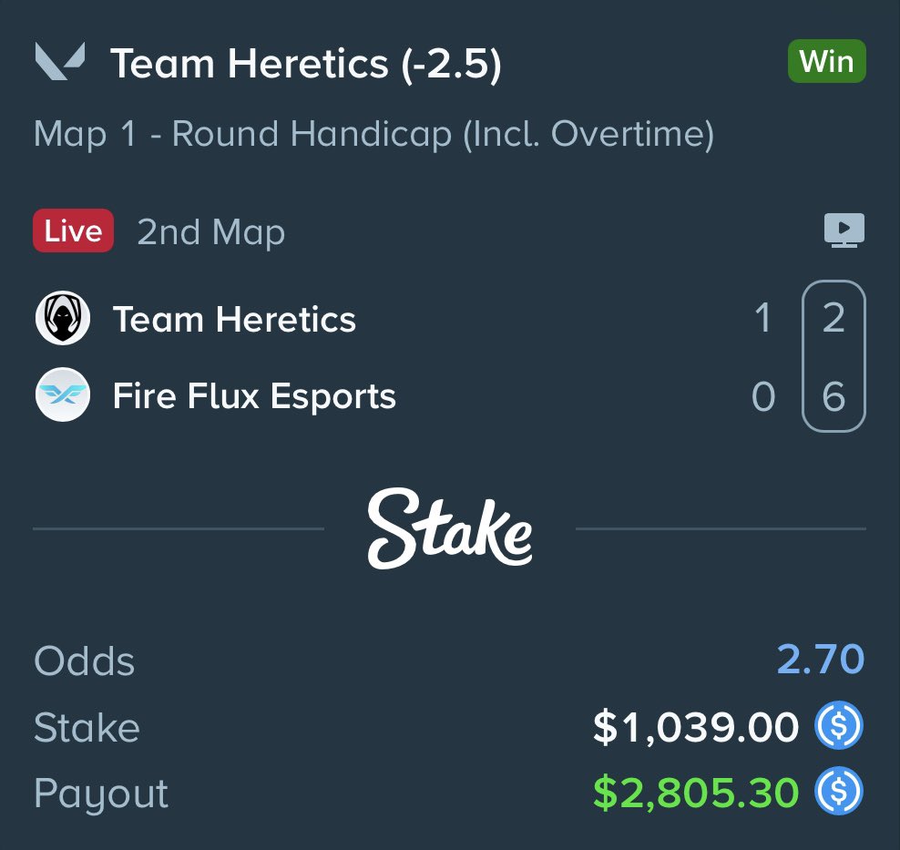 gamblepapi's tweet photo. Banggg let’s goooo. Idk how tf this won I turned it off down 5-2. Slowly winning back what I lost yesterday. 

https://t.co/EEEvA3hihk https://t.co/fIP2ormXGh