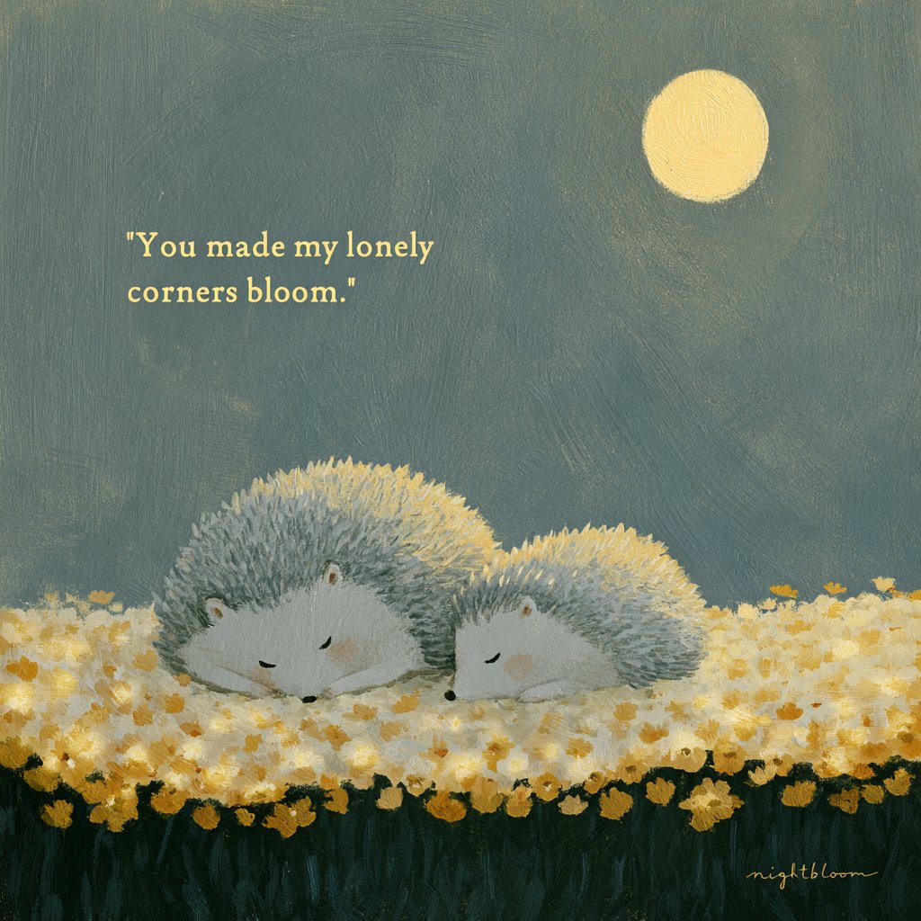 Nightbloomc's tweet photo. "You made my lonely corners bloom." https://t.co/Db8THc9J87