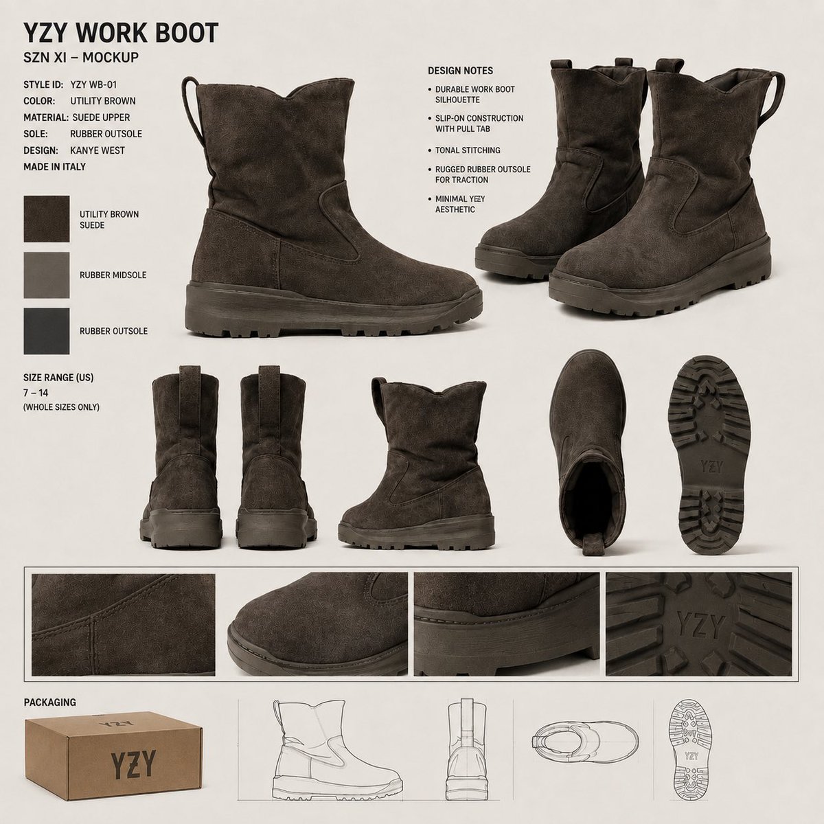 yefanatics's tweet photo. NEW YZY BOOTS
POSSIBLE MOCKUP BY YEFANATICS

IA (NO ORIGINAL) https://t.co/PIc5GMoUWW