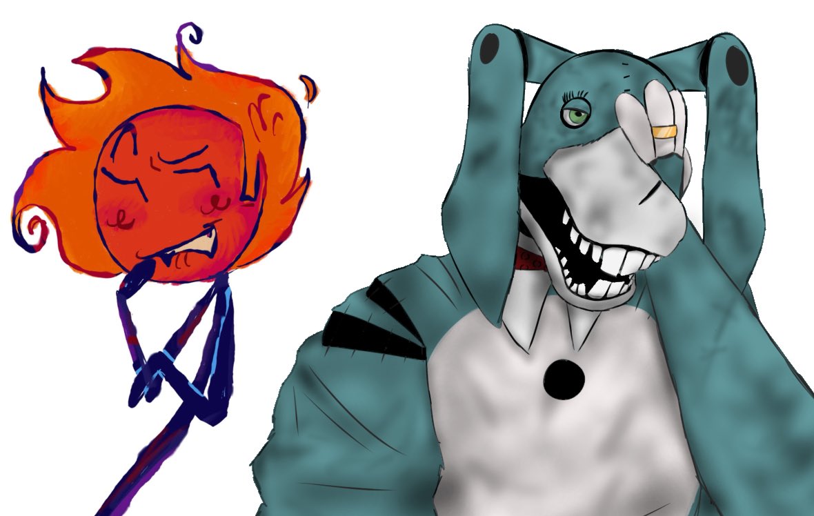 Aubs_Corner's tweet photo. Yknow since the walten files is trending again might as well share this collab art I did with my partner way back when

#thewaltenfiles #objectcringe https://t.co/FV3q4AYm9F
