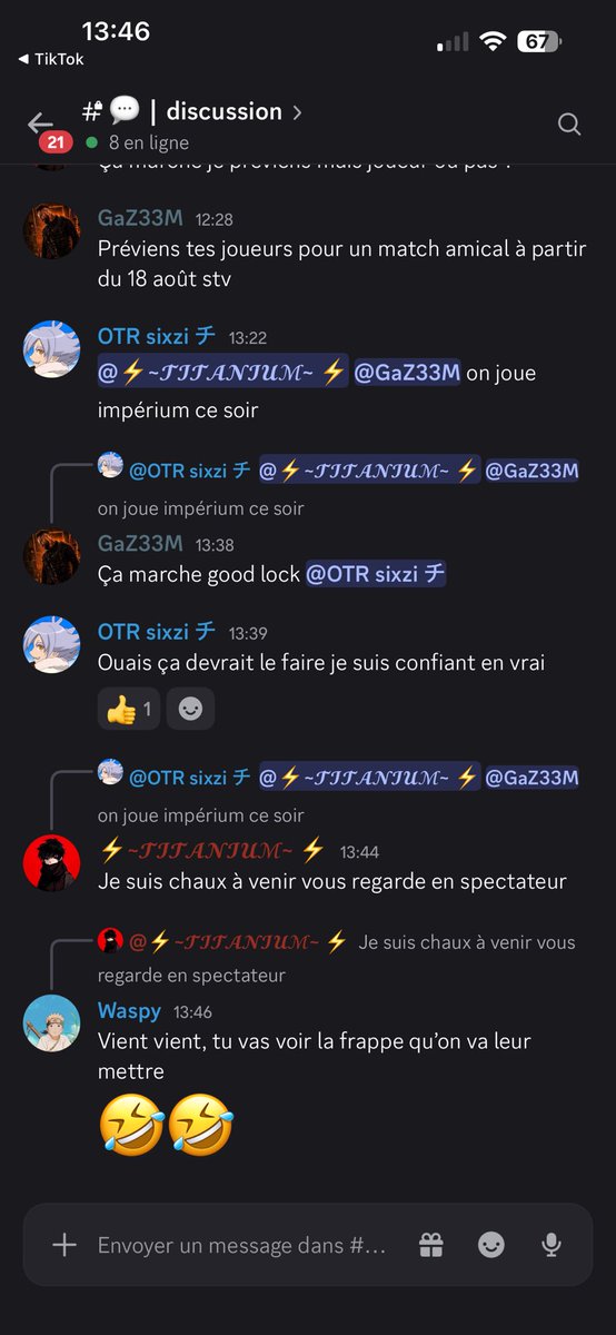 BiqoFPS's tweet photo. GG a vous, attention, les actes ont des conséquences 6-0 🤣 Non gros gg que du love 😘 @MIKAAF11 https://t.co/QkuyJnjq5B