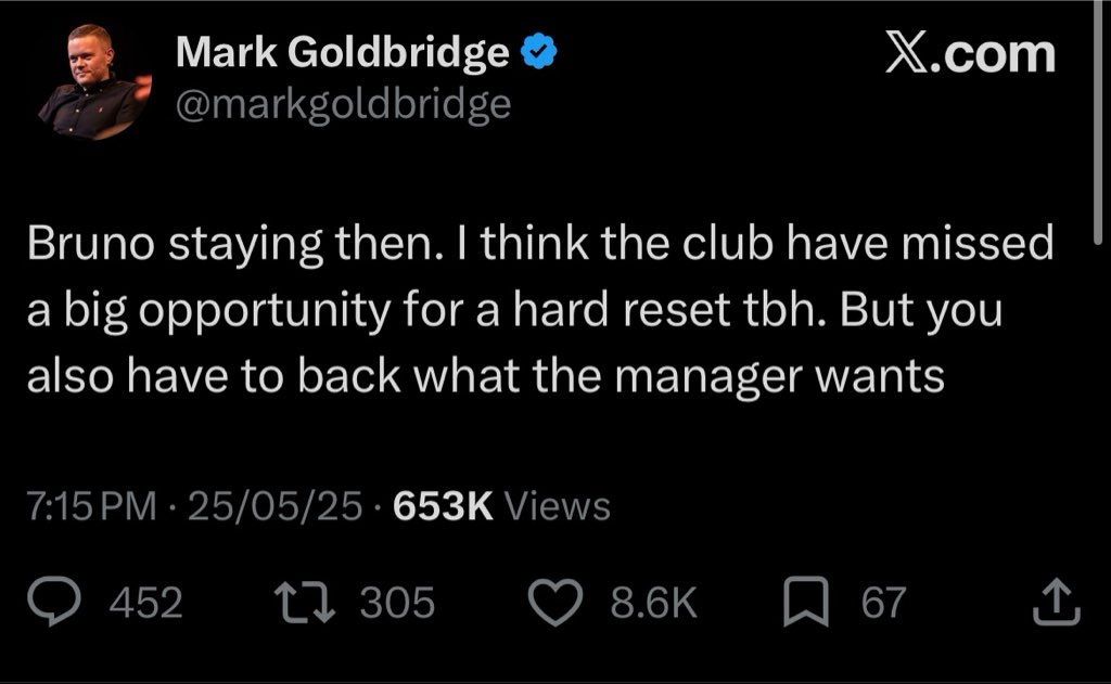 CarrickEra's tweet photo. Some old tweets someone sent me, this guy wanted our captain to leave only for him to drop a record breaking season. 

He is the worst thing to happen to this fan base after the glazers. 

Was behind Mctominay, went out to be a key figure in Napoli. 

Was behind Bruno, went on to have the best season a CAM has ever had in the league. 

Now is behind Rashford. 

Having opinions is fine but when you have millions of fans it’s more about accountability, you are not just a fan. Remember that. 

#BlockMarkGoldbridge