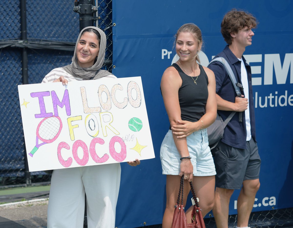 McIntyreTennis's tweet photo. Loco for Coco!!!

So are we at @MatchPointCAN where the World No. 4 Coco Gauff is our latest guest here on the podcast in Toronto!

She’s into the quarterfinals after a solid win today vs Korneeva. 

https://t.co/yztDyxRb8m https://t.co/1uWyN8njk5
