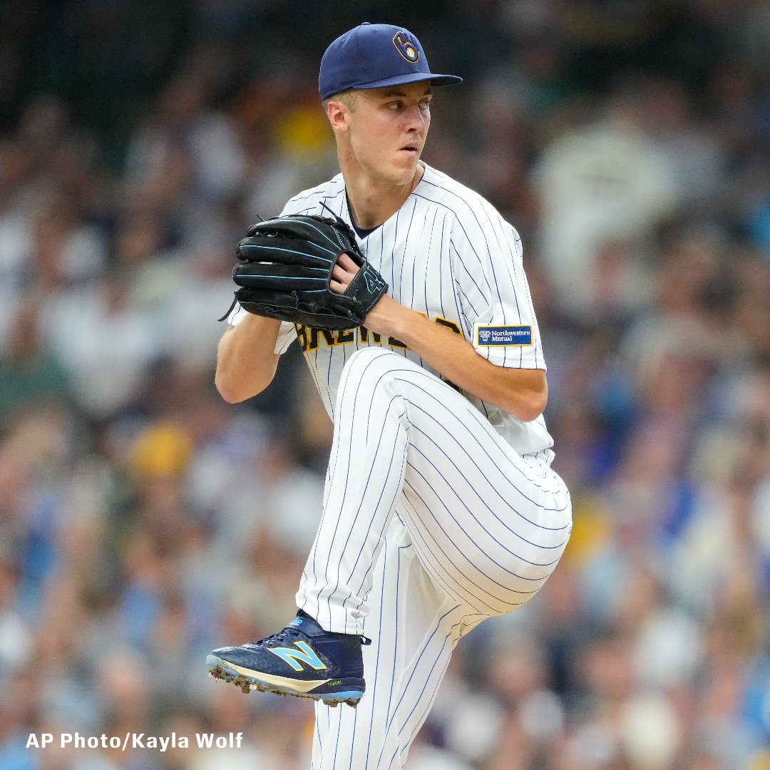 ESPNInsights's tweet photo. 🔥Jacob Misiorowski reached 200 strikeouts this season in the third inning on Sunday. He reached the milestone in 129 1/3 innings pitched, the 2nd fewest in a season in MLB history.

The only pitcher to do it in fewer innings was Spencer Strider, who needed 123 1/3 innings in 2023.