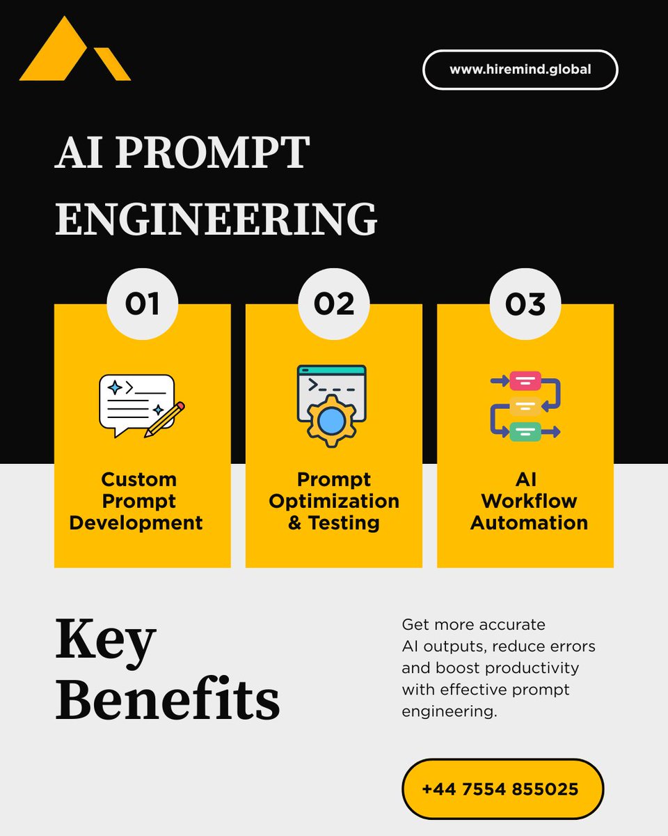 AiDigitechUK's tweet photo. Our Prompt Engineering services help businesses build smarter AI interactions and streamline everyday workflows. Contact us to get started at https://t.co/HDj2JOEni2, call +44 7554 855025, or send us a DM.
#AI #PromptEngineering #Technology #HireMind #AiDigitechUK https://t.co/YYRLQbYxen
