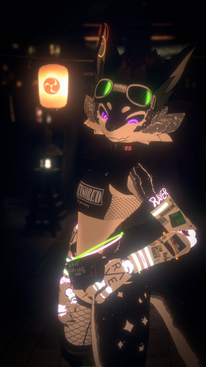 SyphuzzYeener's tweet photo. I'm adoring this new vest, I added something special! 

Shameless advertisement, (My group) Fizzy Central, Join on VRChat! 

I host events for the social outcast! A place where everybody gets to fit in. https://t.co/gyLskMIesX