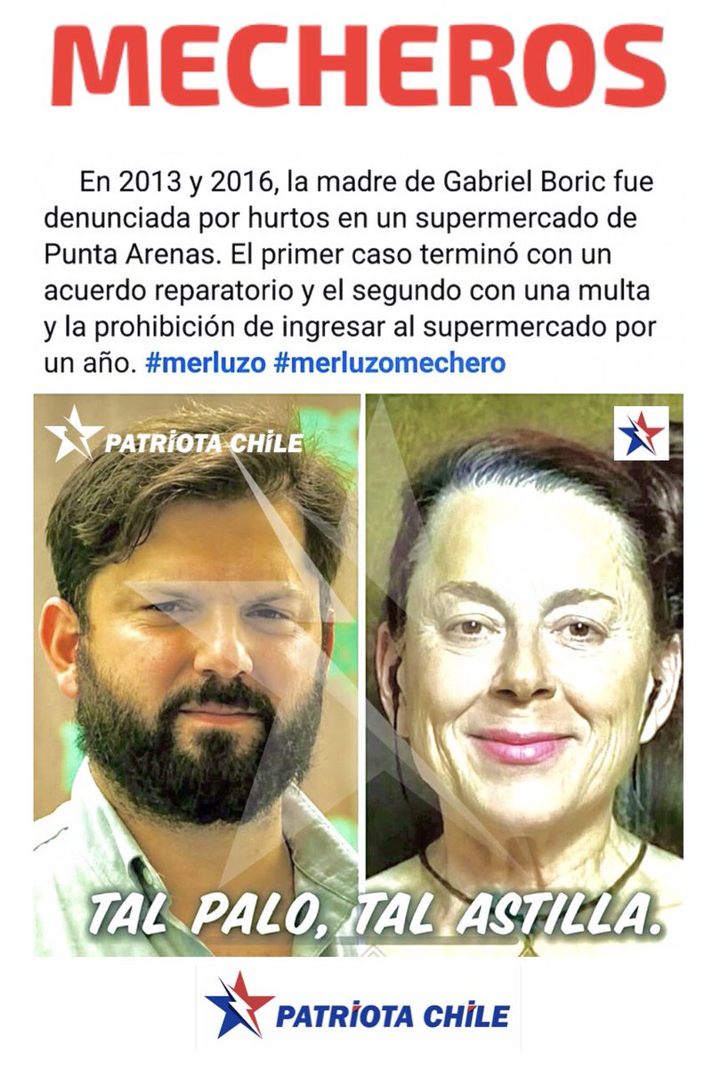 Soubirous_33's tweet photo. 🔴 AHORA | Patriotas, esta NEFASTA “familia”, son TODOS turbios. El Padre hizo una compra a bajo precio y RE VENDIENDO  en MILES DE MILLONES, la madre es acusada de robos en Supermercado y el Merluzo aparece ahora con cuentas secretas en Panamá. RT https://t.co/p7r87vd6ZZ