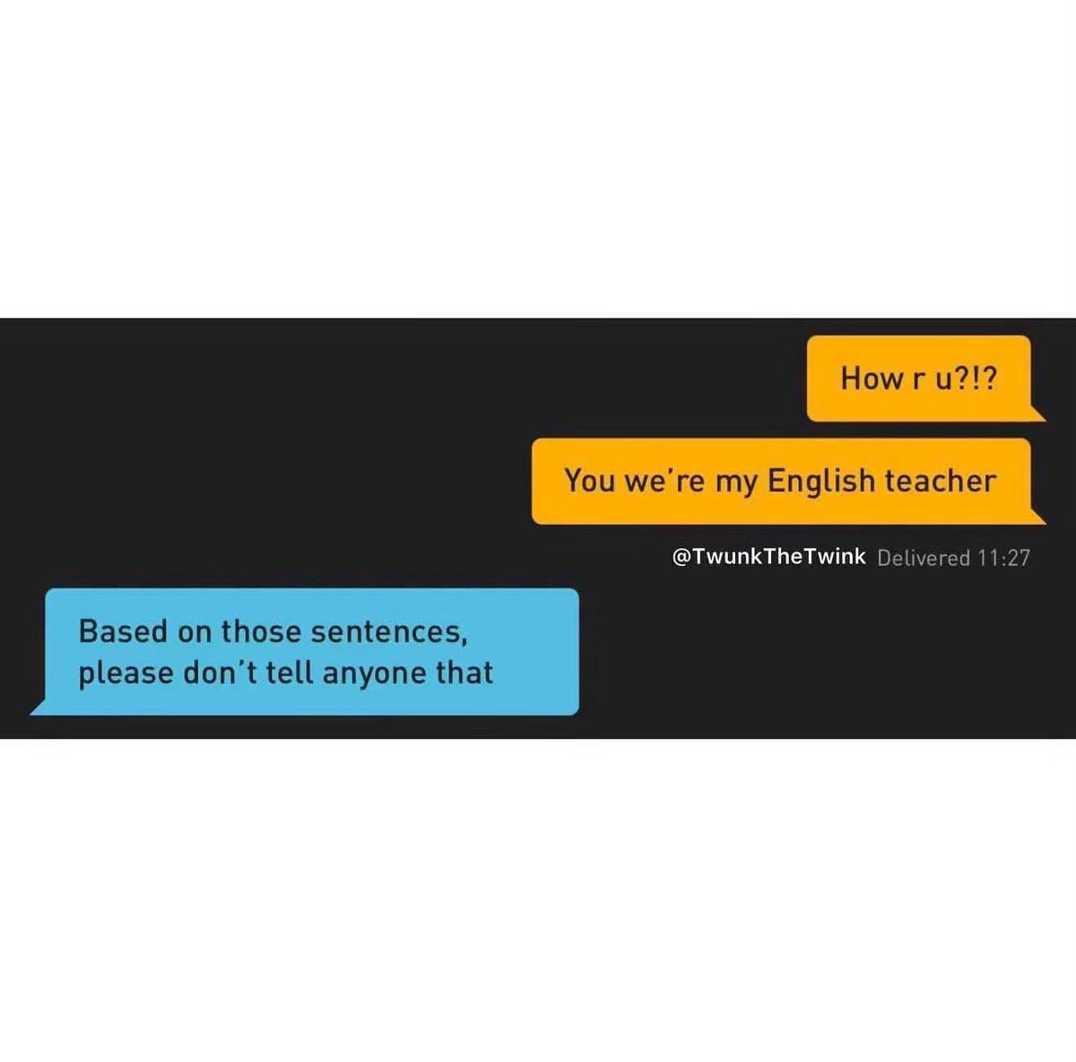James4nv's tweet photo. Bro got graded in the DMs 😭 https://t.co/Cxk3wpwUNp