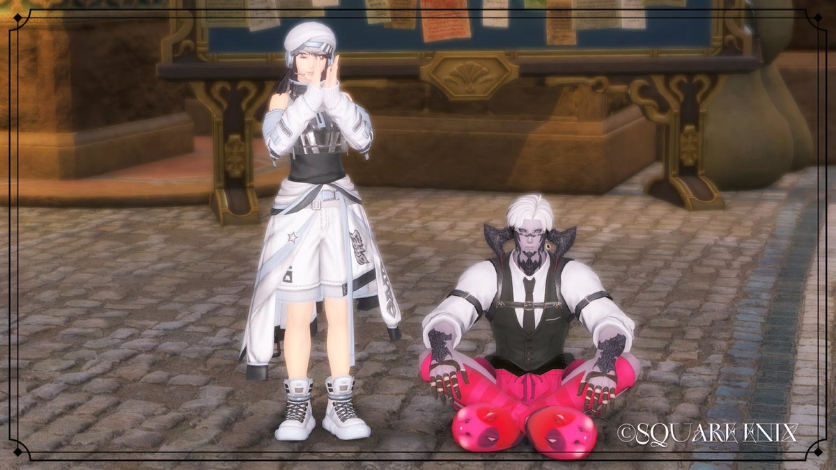 _ructter's tweet photo. オンライン会議中のオスラとアラ行った時の( ᐛ👐)

#FF14SS┊#ミドラン┊#オスラ https://t.co/LUZPtQGG7p