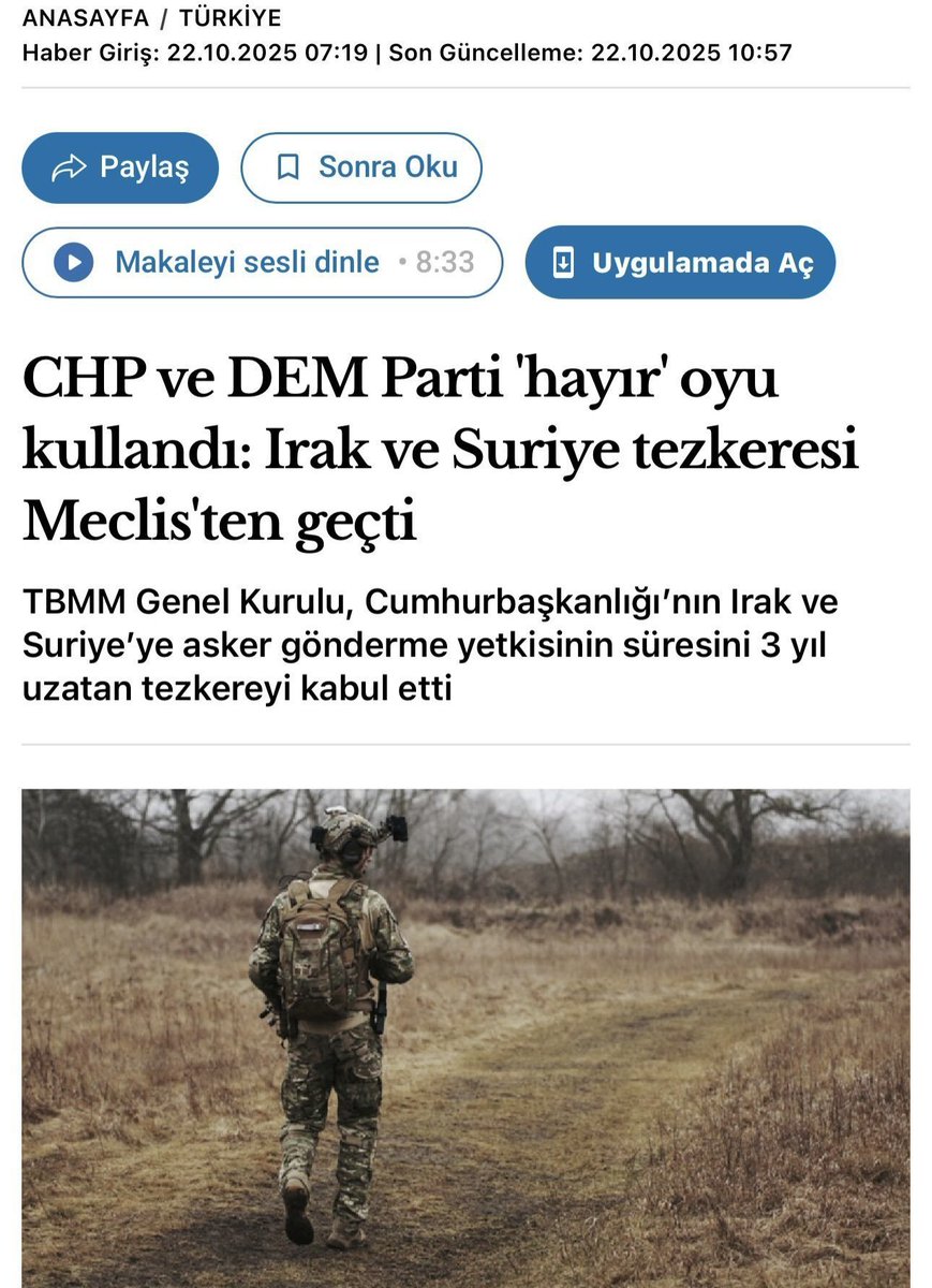 Siyam_usta61SLx's tweet photo. @ilhankesici PKK'ya karşı Irak ve Suriye'de asker bulundurma ile alakalı teskere 10 ay önce Meclis'te onaylanırken, CHP grup olarak DEM Parti ile birlikte hayır oyu verdi.

Sizden bu konuda neden tek kelam duymadık? https://t.co/tWPPgPzDXY