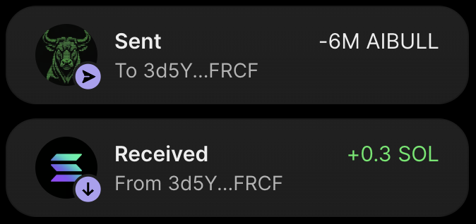 AIBULLx's tweet photo. @silver12385 $AIBULL Sent fam, check on hidden tokens! 🫡

Sometimes Phantom Wallet hides new tokens https://t.co/18PNoZncGP